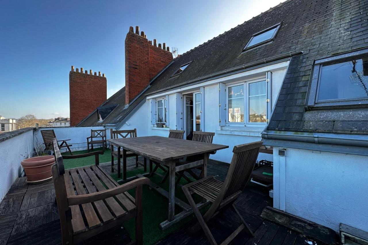 Beautiful Apartment With Terrace - Loire View Tours Exteriör bild